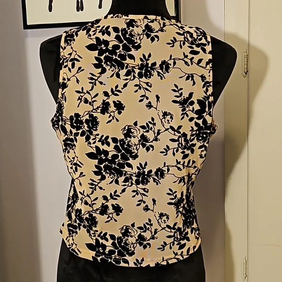 Floral Nude Illusion Top XL - Picture 4 of 8